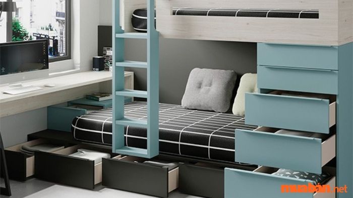 Nhà nhỏ 10m2 với giường tầng tối ưu diện tích sử dụng