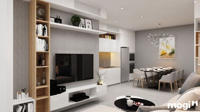 Mẫu thiết kế căn hộ 80m2 với 3 phòng ngủ