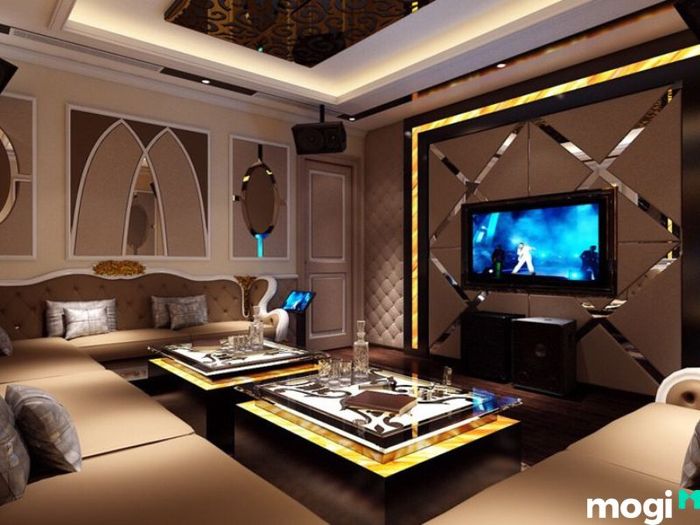 thiết kế phòng karaoke gia đình
