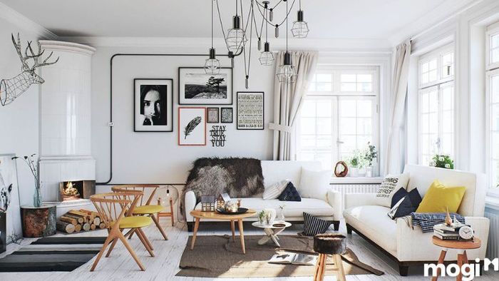 Phong Cách Thiết Kế Phòng Khách Nhà Ống Scandinavian
