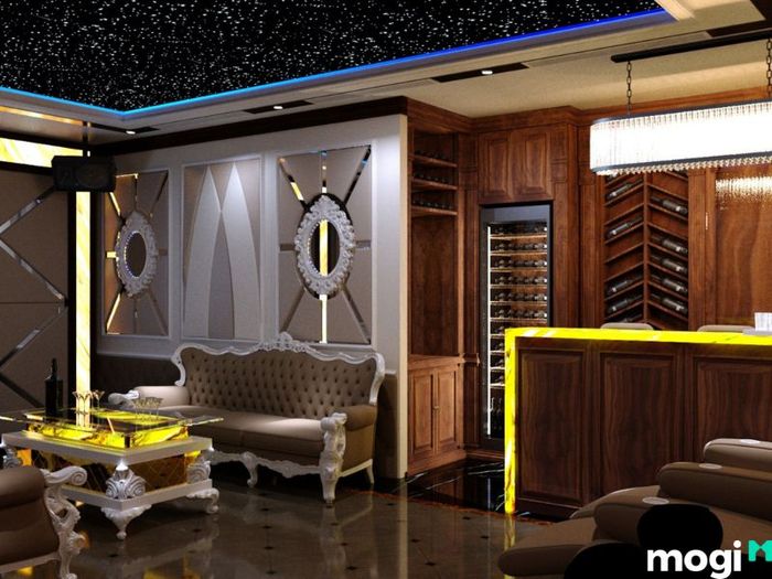 thiết kế phòng karaoke gia đình