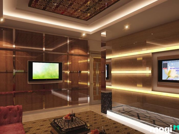 thiết kế phòng karaoke gia đình
