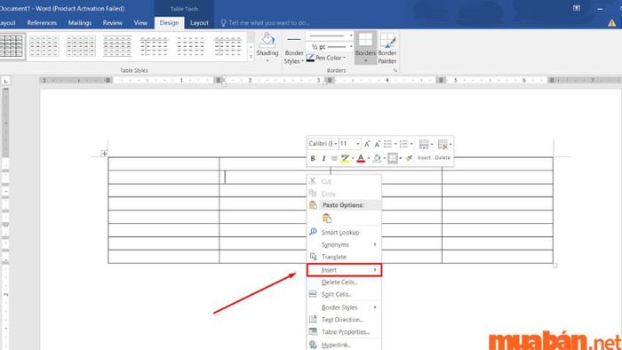 Hướng dẫn thêm dòng trong Word