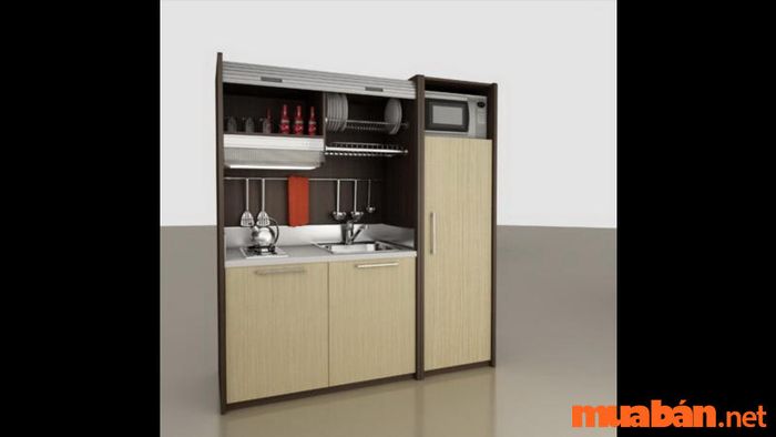 Tủ bếp mini cho phòng trọ