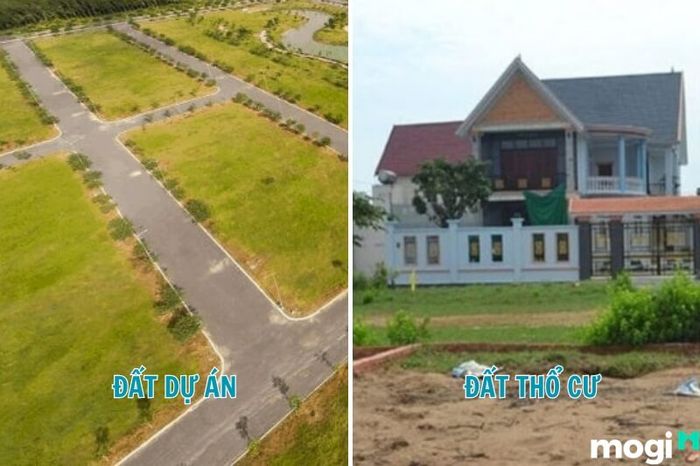 Đất dự án và đất thổ cư có những điểm khác biệt rõ rệt