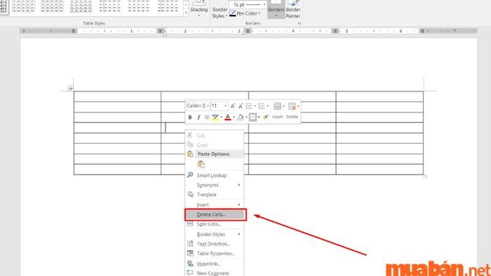 Cách xóa một dòng trong Word và PowerPoint