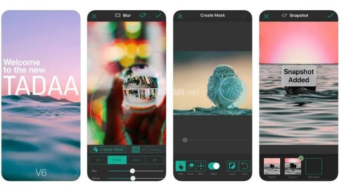 TADAA – HD Pro Camera – App che mặt và làm mờ ảnh chuyên nghiệp