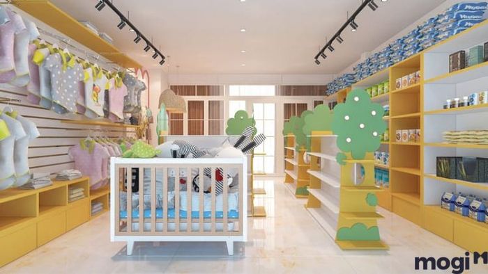 Danh sách các mẫu thiết kế shop mẹ và bé với các phong cách đa dạng, phù hợp với nhiều xu hướng khác nhau
