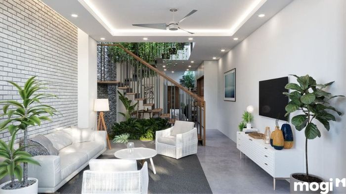 Phòng Khách Nhà Ống Hiện Đại, Tiện Nghi, Phong Cách Tinh Tế