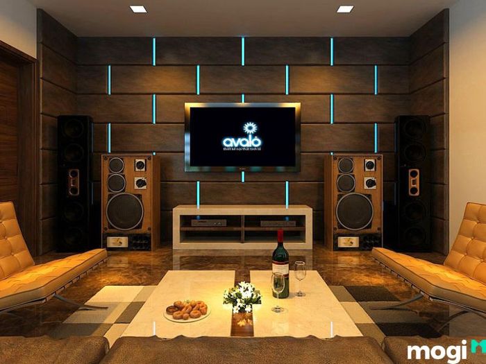 thiết kế phòng karaoke gia đình
