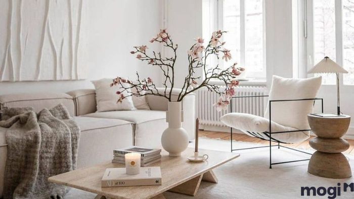 Mẫu phòng khách đẹp nhà ống kiểu Bắc Âu với sự kết hợp hoàn hảo giữa tiện nghi và thẩm mỹ