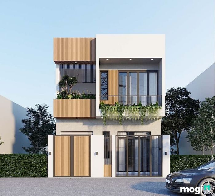 Mẫu thiết kế nhà mái bằng 7m x 10m tinh tế và sang trọng.