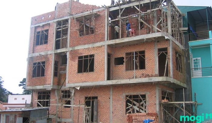 Bảng dự toán chi phí xây nhà cho phần nhân công và phần thô