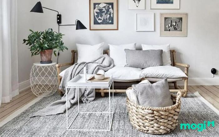 Thiết kế nội thất căn hộ chung cư 2 phòng ngủ theo phong cách vintage, tạo nên không gian sống ấm áp, đầy hoài niệm.