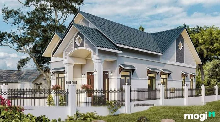 Mẫu nhà 7m x 10m thiết kế mái Thái đẹp mắt