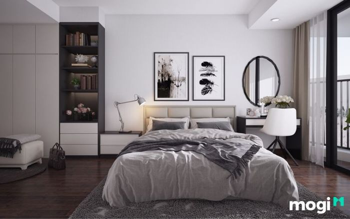 Thiết kế nội thất chung cư 50m2 2 phòng ngủ