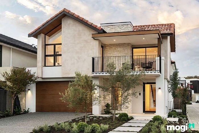 Mẫu nhà ngang 7m dài 10m với thiết kế 2 tầng hiện đại, đáp ứng mọi nhu cầu sử dụng cho gia đình bạn.