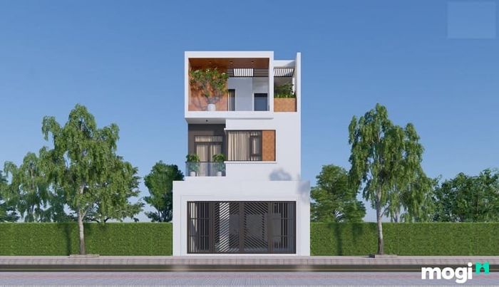 Mẫu thiết kế nhà ngang 7m dài 10m với gác lửng đẹp mắt và tiện dụng