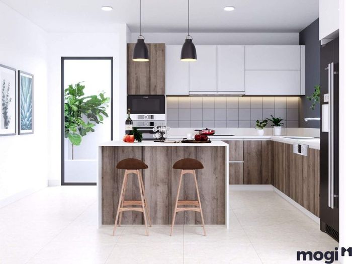 Thiết Kế Nội Thất Phòng Bếp Nhà 7m x 9m Tinh Tế Và Tiện Lợi