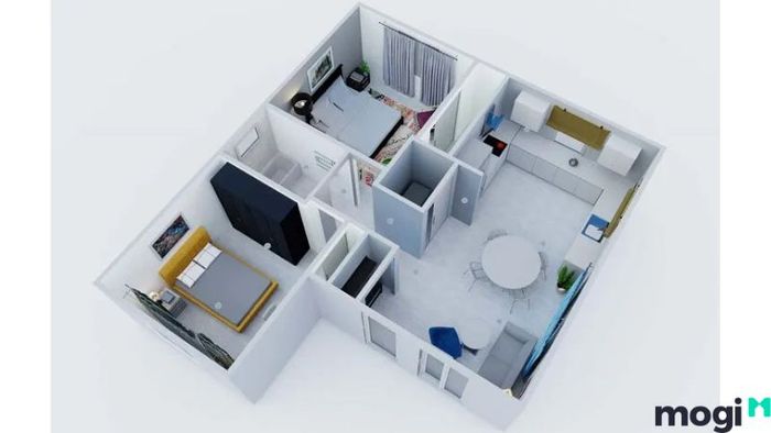 chi phí xây nhà cấp 4 2 phòng ngủ