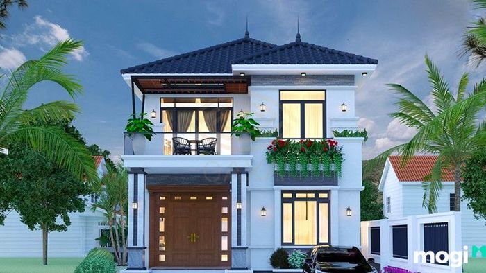 Mẫu nhà 2 tầng 5x20 đẹp - Mẫu 6