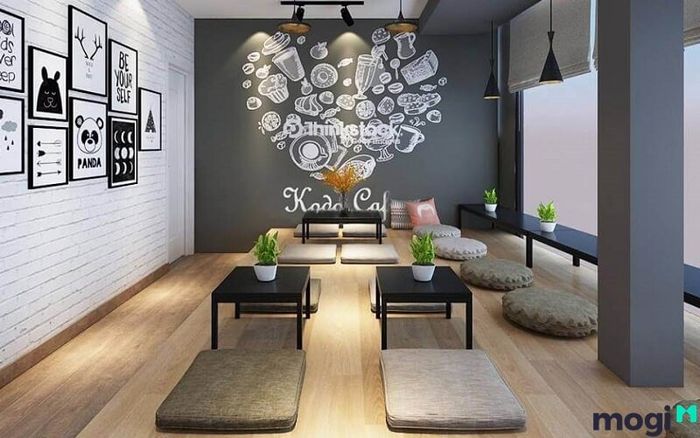 Thiết kế quán trà sữa bình dân, đơn giản mà đẹp