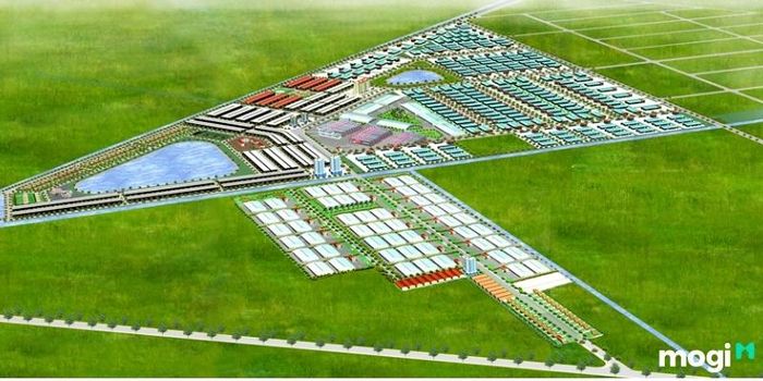 Mặt bằng tổng thể của dự án khu công nghiệp Tân Đô.