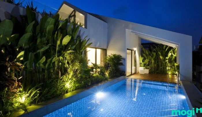 Hồ bơi gia đình mang đậm phong cách sang trọng và đẳng cấp