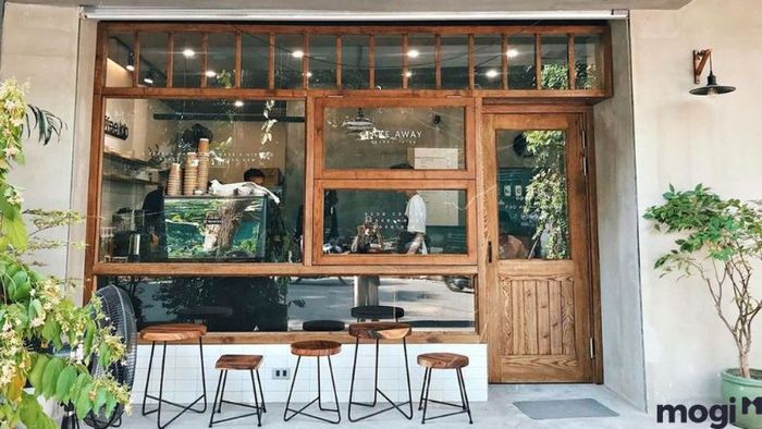 Mẫu 3: Thiết kế quán trà sữa nhỏ đẹp, tối ưu không gian Take Away
