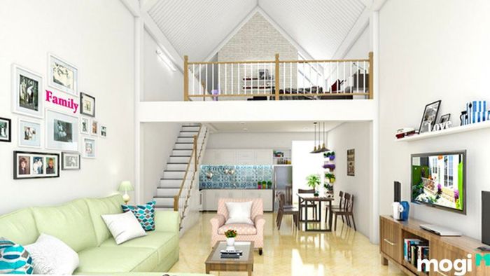 Chi phí xây dựng nhà gác lửng 3 phòng ngủ