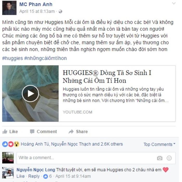 Viết content với sự tham gia của người nổi tiếng