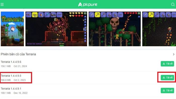Hướng dẫn tải Terraria 1.4.4.9.5 APK Việt Hóa nhanh chóng và dễ dàng