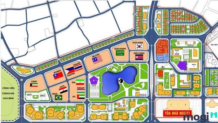 Diện tích và quy mô của khu Ngoại Giao Đoàn