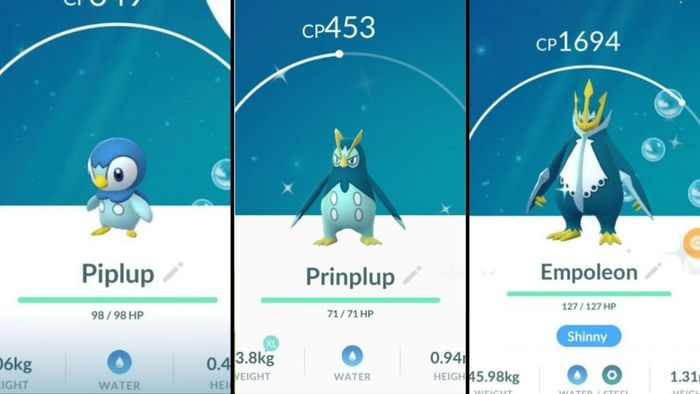 Hướng dẫn chi tiết tiến hóa Piplup | Làm thế nào để tiến hóa Piplup trong Pokemon GO? (Tóm tắt)
