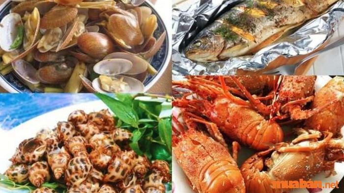 Hải sản tươi sống tại Quảng Bình