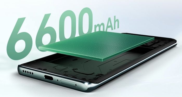Điện thoại sở hữu viên pin 6600 mAh đầy ấn tượng.