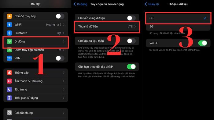 Cài đặt 4G làm mạng ưu tiên trên iPhone
