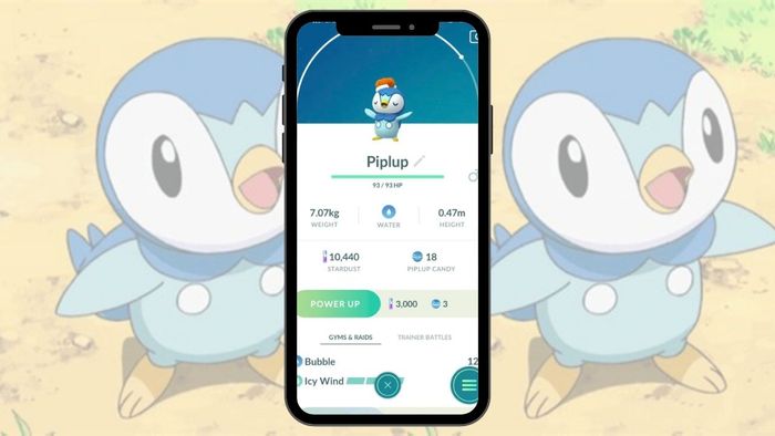 Tiến hóa Piplup trong Pokemon GO