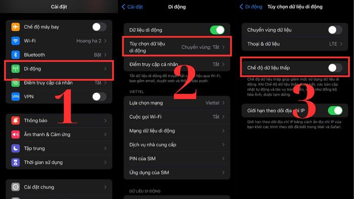 Để cải thiện tốc độ mạng, bạn có thể tắt chế độ tiết kiệm dữ liệu.