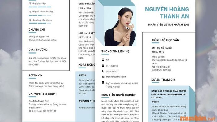 Các yếu tố quan trọng cần có trong CV lễ tân