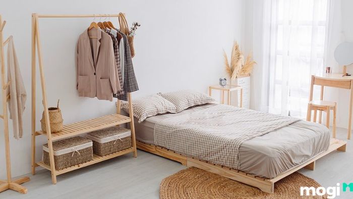 Phòng ngủ theo phong cách Hàn Quốc mang đến không gian thoải mái và tinh tế với cách bài trí tối giản nhưng đầy ấn tượng.