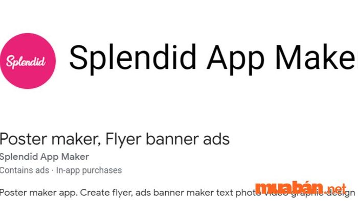 Ứng dụng Thiết kế Logo miễn phí Splendid App Maker