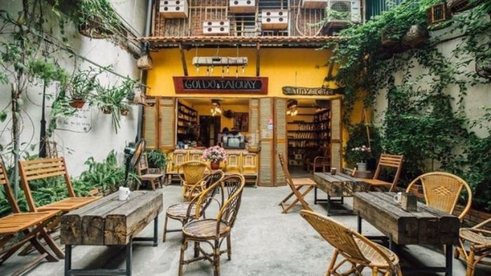 Mẫu thiết kế quán cafe vintage đẹp mắt, tinh tế và thu hút ánh nhìn.