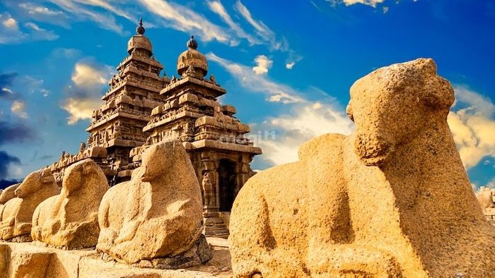 Nghệ thuật điêu khắc đá tại Mahabalipuram thể hiện sự phong phú và đa dạng không thể phủ nhận