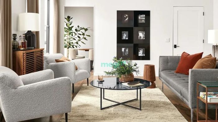 Bố trí nội thất hợp lý và khoa học giúp tận dụng tối đa không gian phòng khách