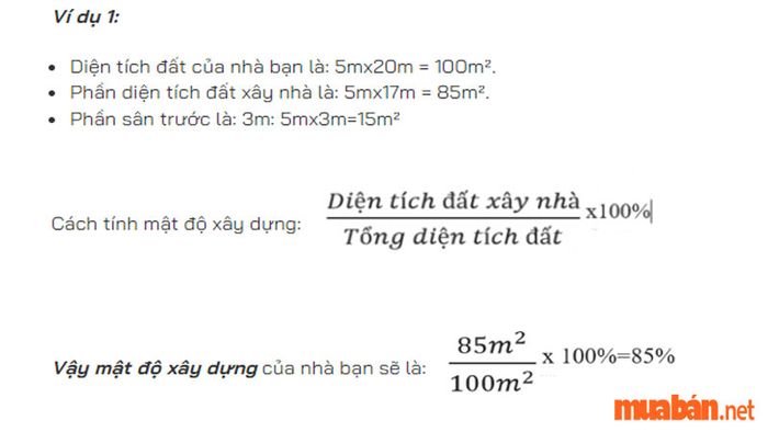 Mật độ xây dựng là gì? Công thức tính mật độ xây dựng chi tiết