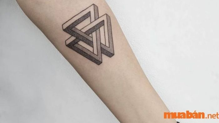 Mẫu hình xăm 3D với thiết kế đơn giản nhưng ấn tượng