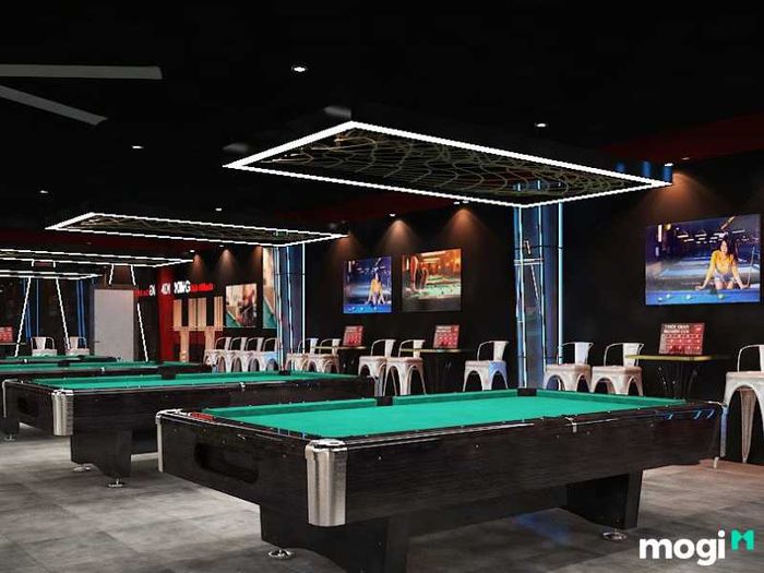 Bố trí bàn bida hợp lý trong không gian quán