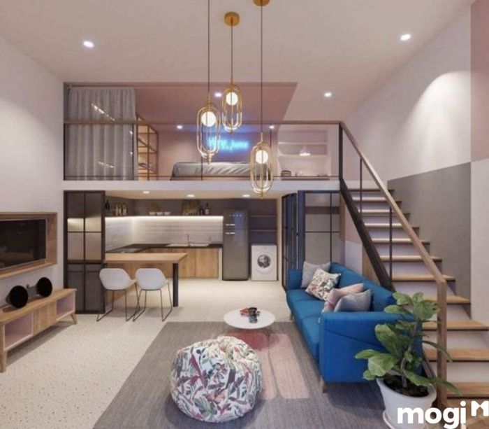 Mẫu phòng trọ gác lửng đẹp 6.