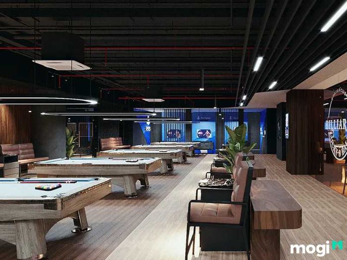 Phong cách thiết kế quán bida mang đậm chất truyền thống và cổ điển